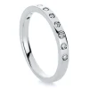 Mémoire-Ring 750/18K Weissgold Diamant 0.15ct.