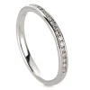 Mémoire-Ring 585/14K Weissgold Diamant 0.16ct.