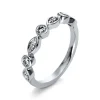 Mémoire-Ring 750/18K Weissgold Diamant 0.28ct.
