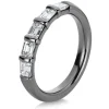 Mémoire-Ring 750/18K Weissgold Diamant 1.06ct.
