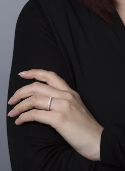 Mémoire-Ring 585/14K Weissgold Diamant 0.32ct.