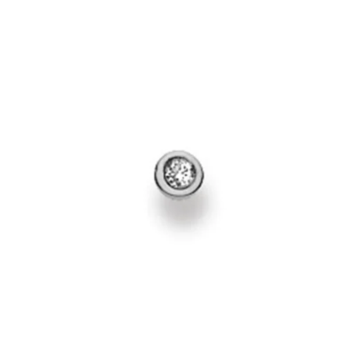 Nasenstecker Weissgold 750 Diamant 0.04ct.