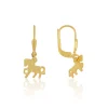 Ohrhänger Gelbgold 750, 18x10mm