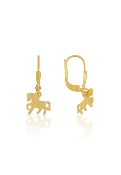 Ohrhänger Gelbgold 750, 18x10mm