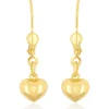 Ohrhänger Herz Gelbgold 750 Brisur, 24mm