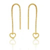 Ohrhänger Herz Gelbgold 750, 51mm