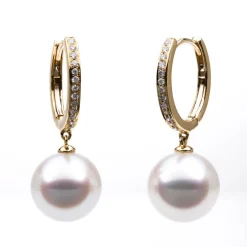 Ohrhänger 750/18K Gelbgold Diamant 0.16ct.