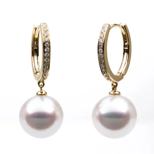 Ohrhänger 750/18K Gelbgold Diamant 0.16ct.