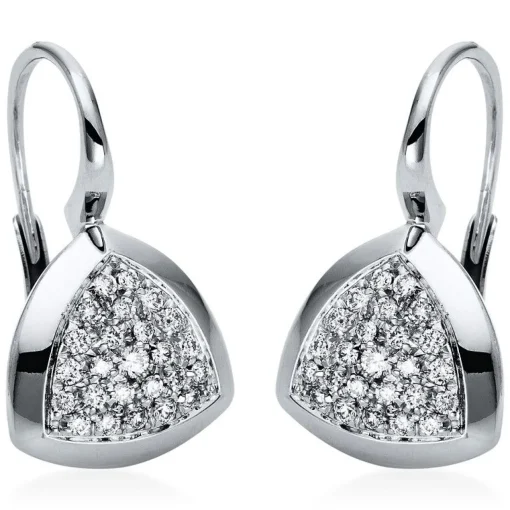 Ohrhänger 750/18K Weissgold Diamant 0.46ct.