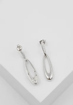 Ohrhänger Silber 925 Zirkonia, 35x8mm