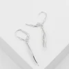 Ohrhänger Weissgold 750 Diamant 0.06ct. 32x4mm