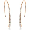 Ohrringe 750/18K Rotgold Diamant 0.68ct.