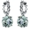 Ohrringe 750/18K Weissgold Amethyst 8.2ct.