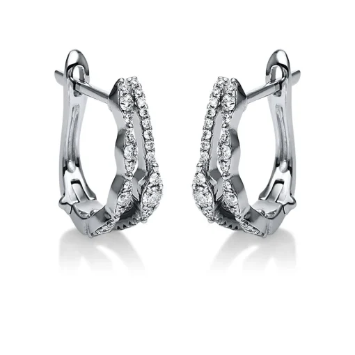 Ohrringe 585/14K Weissgold Diamant 0.31ct.
