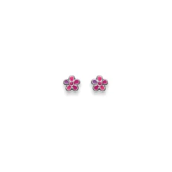 Ohrstecker Blume Silber 925, 6mm