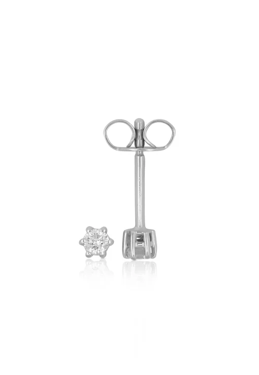 Ohrstecker Diamant 0.10ct. Weissgold 750