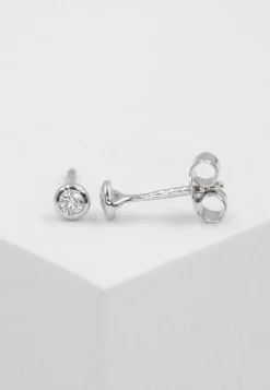 Ohrstecker Diamant 0.10ct. Weissgold 750