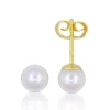 Ohrstecker Gelbgold 750 Akoya Perle 5.5-6mm