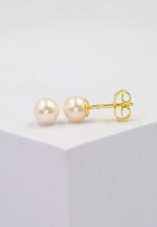 Ohrstecker Gelbgold 750 Akoya Perle 5.5-6mm