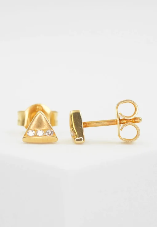 Ohrstecker Gelbgold 750 Diamant 0.05ct. 5mm