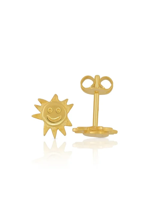 Ohrstecker Gelbgold 750, 8mm