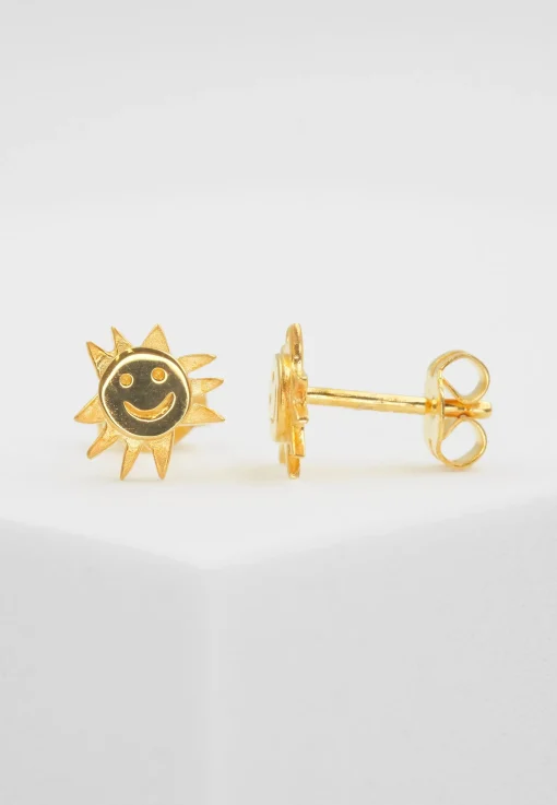 Ohrstecker Gelbgold 750, 8mm