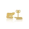 Ohrstecker Gelbgold 750, 7x11mm