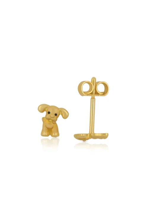 Ohrstecker Gelbgold 750, 6x6mm