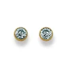 Ohrstecker Gelbgold 750 Zirkonia 4.5mm