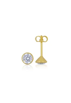 Ohrstecker Gelbgold 750 Zirkonia 5.5mm