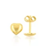 Ohrstecker Herz Gelbgold 750, 6mm