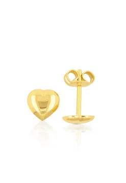 Ohrstecker Herz Gelbgold 750, 6mm