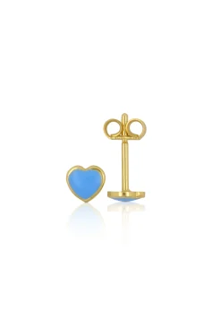 Ohrstecker Herz Gelbgold 750, 5mm