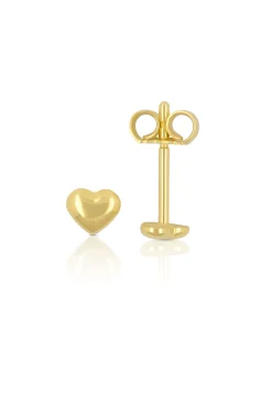 Ohrstecker Herz Gelbgold 750, 4mm
