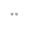 Ohrstecker Herz Silber 925 Zirkonia 6mm