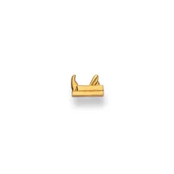 Ohrstecker Hobel Gelbgold 750, 4x6mm