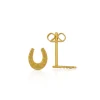 Ohrstecker Hufeisen Gelbgold 750, 7x6mm