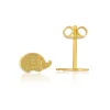 Ohrstecker Igel Gelbgold 750, 5x8mm