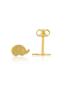 Ohrstecker Igel Gelbgold 750, 5x8mm