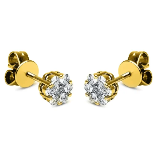 Ohrstecker 750/18K Gelbgold Diamant 0.39ct.