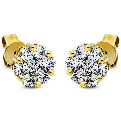 Ohrstecker 750/18K Gelbgold Diamant 0.98ct.