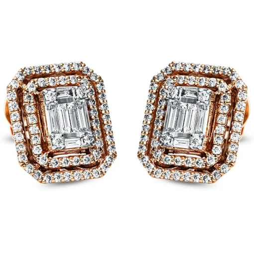 Ohrstecker 750/18K Rotgold Diamant 0.93ct.