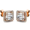 Ohrstecker 750/18K Rotgold Diamant 0.63ct.