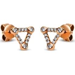 Ohrstecker 750/18K Rotgold Diamant 0.16ct.
