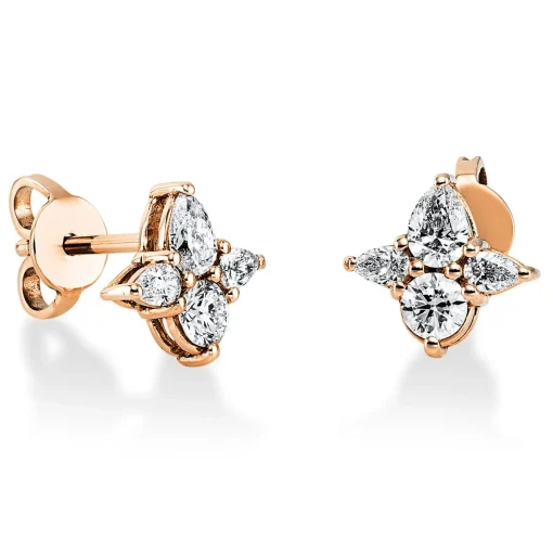 Ohrstecker 750/18K Rotgold Diamant 0.77ct.