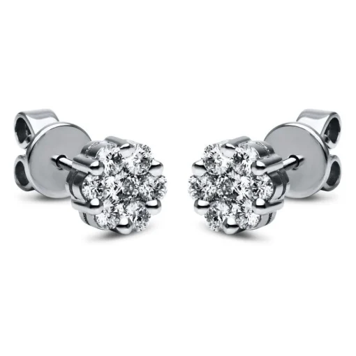 Ohrstecker 750/18K Weissgold Diamant 0.61ct.