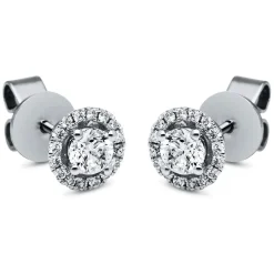 Ohrstecker 750/18K Weissgold Diamant 0.38ct.