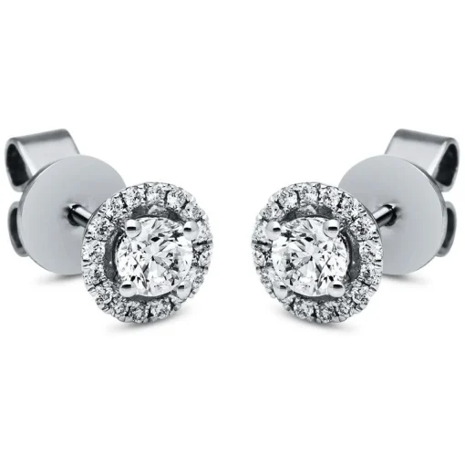 Ohrstecker 750/18K Weissgold Diamant 0.38ct.