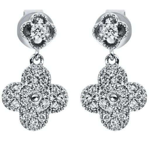 Ohrstecker 750/18K Weissgold Diamant 0.22ct.