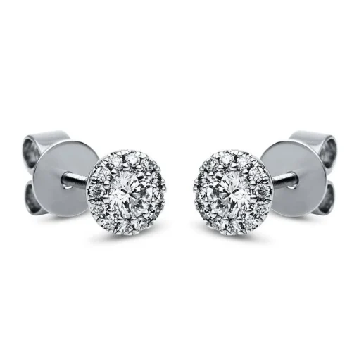 Ohrstecker 750/18K Weissgold Diamant 0.24ct.